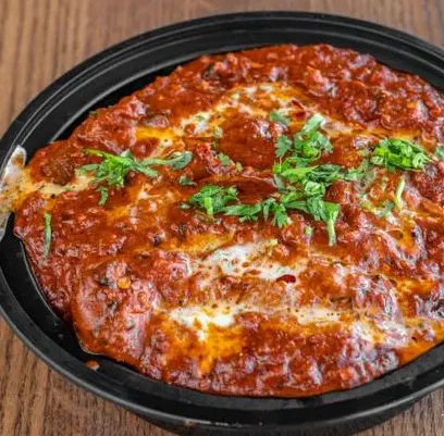 Mediterranean pizza at THE YYC PIZZA in Nolan Hill Calgary